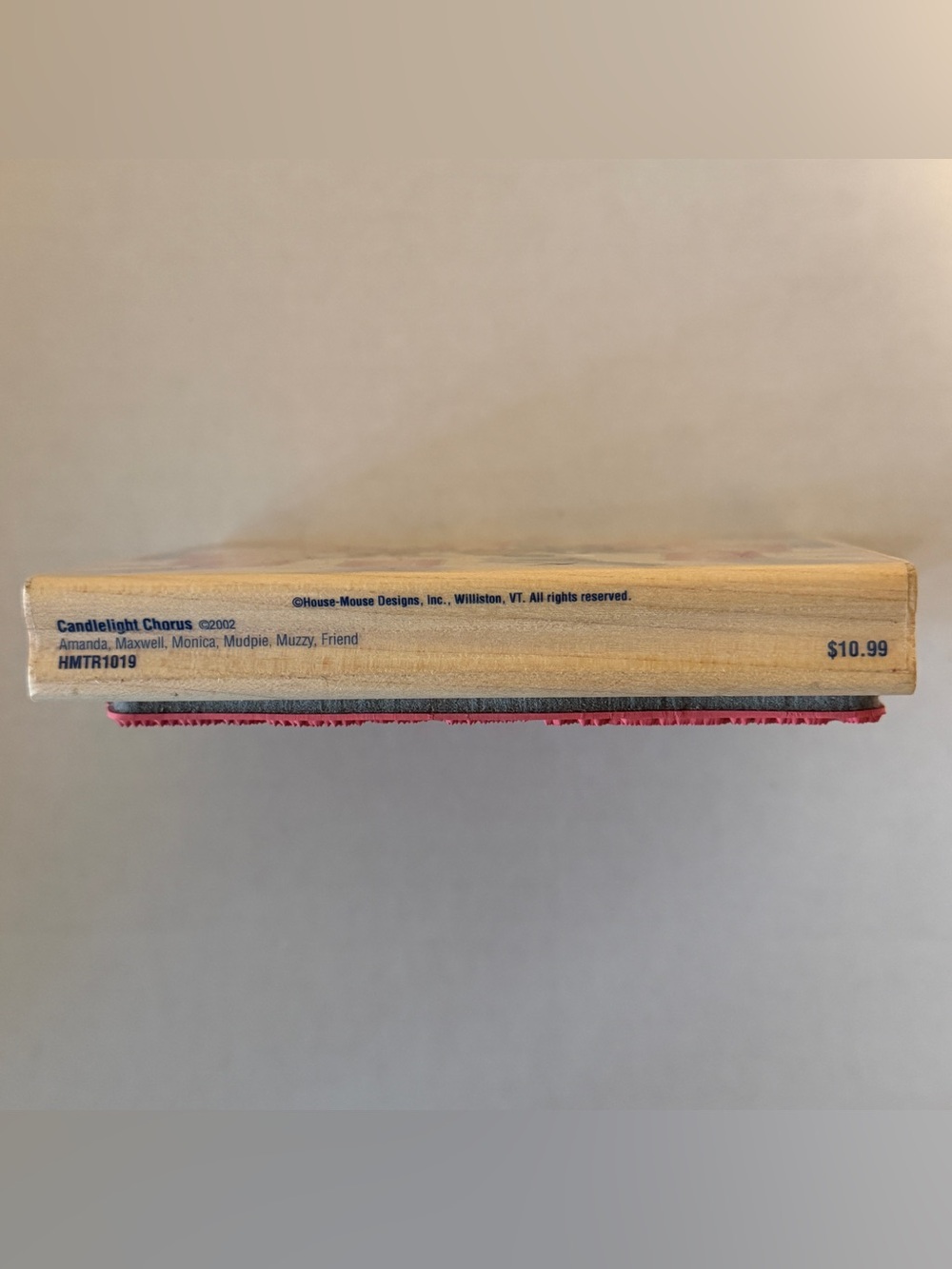 Candlelight Chorus House Mouse Rubber Stamp — Vintage 2000s NOS never used! - Picture 2 of 5